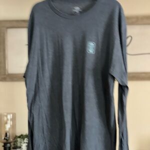 AFTCO Men's Charcoal Long Sleeve Tee